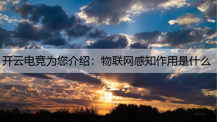 物联网感知作用是什么